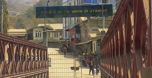 Border crossing from Zokhawthar to Myanmar