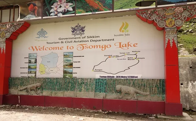 Tsomgo Lake Map, Sikkim