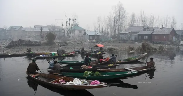 Floating Vegetable Market Dal Lake