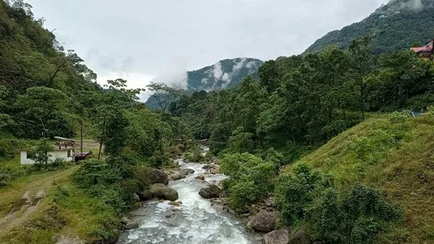 River in the mountain area