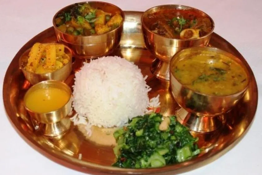 A traditional thakali set