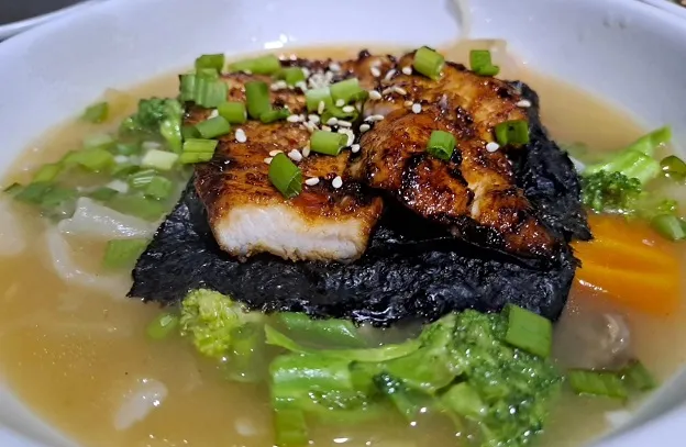 Sujebi chicken at Mu Kimchi Restaurant in Gangtok