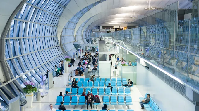 Departure from Bangkok