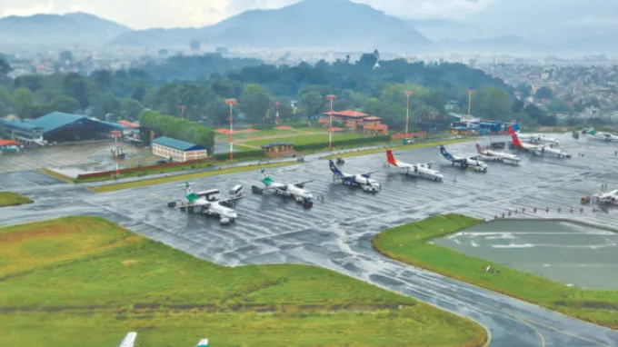 Departure from Kathmandu